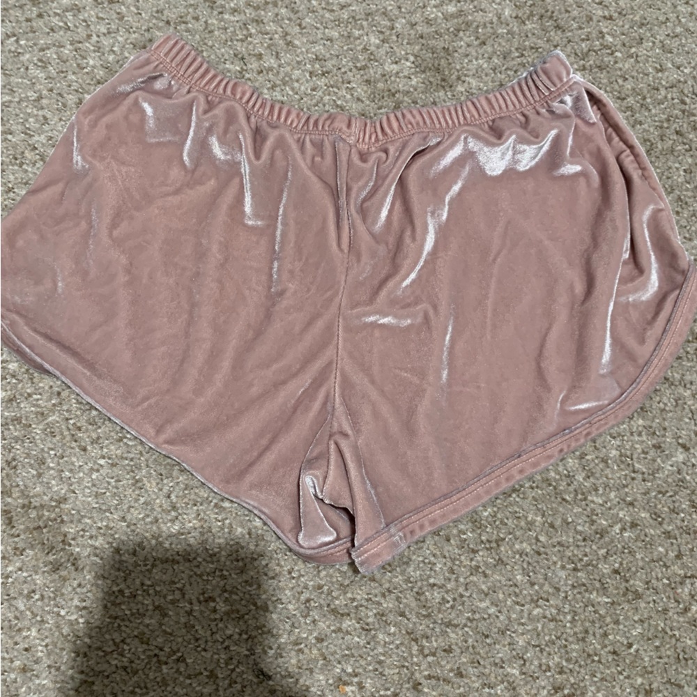 Pink Velvet John Galt/Brandy Melville One Size Shorts